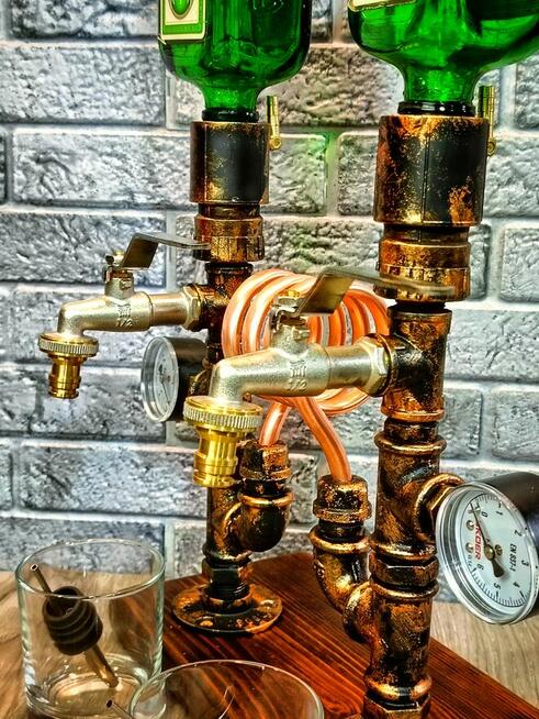 Nalewak, stojak do alkoholu Loft dozownik na prezent