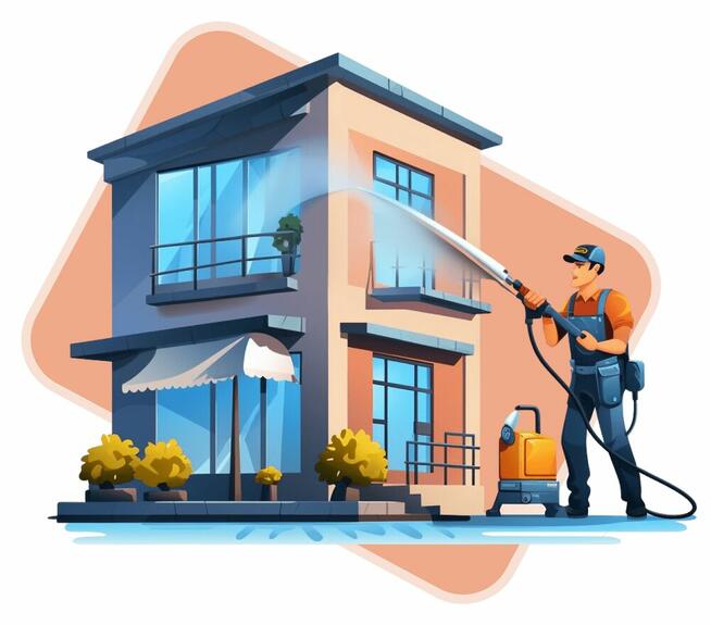 Mycie elewacji kostki brukowej czyszczenie