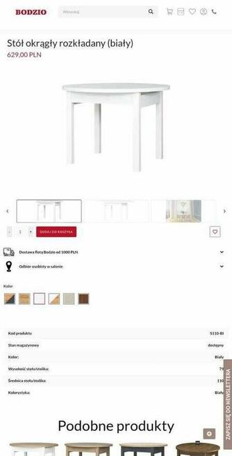 Sprzedam zestaw stół + 4 tapicerowane krzesła.