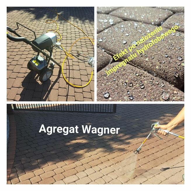 Mycie kostki brukowej elewacji dachów