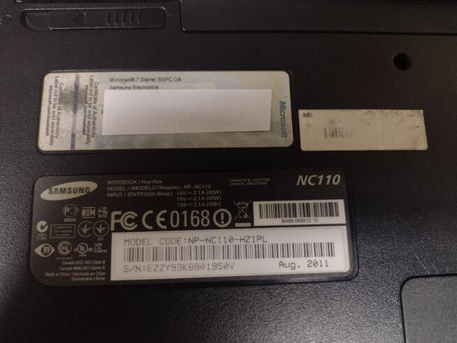 Laptop Notebook Samsung NC110