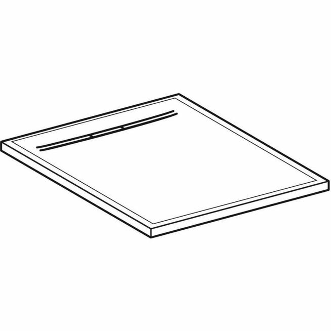 Geberit Sestra Brodzik kwadratowy 90x90 cm grafit 550.270.00