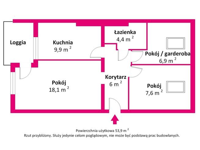 3 pokojowe mieszkanie bezczynszowe w Wągrowcu