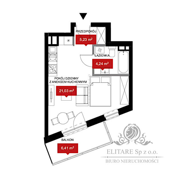 Kawalerka 30,50m2 w inwestycji przy Reymonta we Wrocławiu