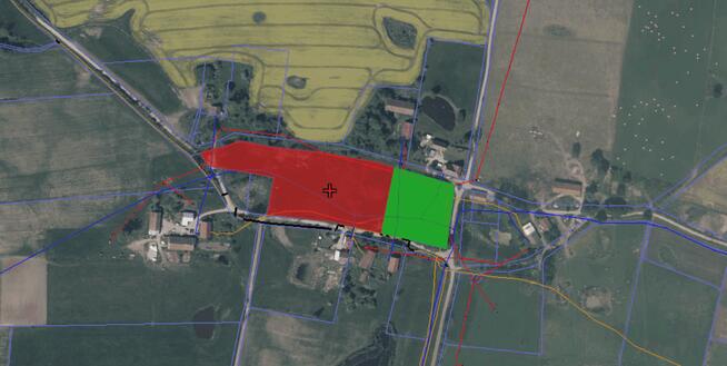 Działka w centrum miejscowości Polkajmy