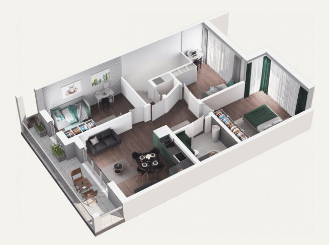 Apartament 74,59 m2 > ul. Sandomierska