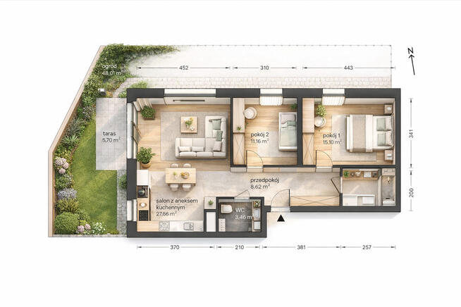⭐ Ogród 45m Brynów Meteorologów ⭐