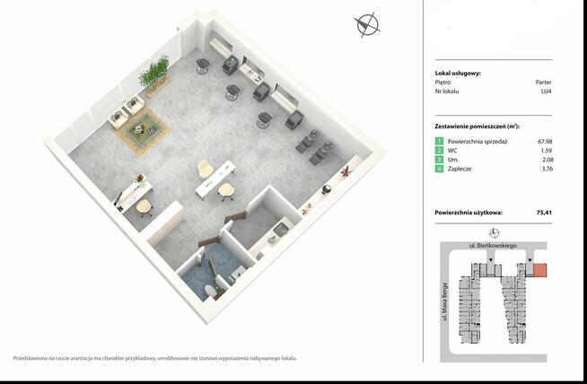 Przestronny lokal usługowy/ osiedle mieszkaniowe /Żerniki
