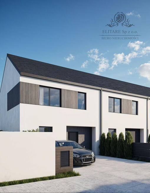 DOM szereg SKRAJNY 103,02m na działce 321m2m2, Iwiny Siechnice