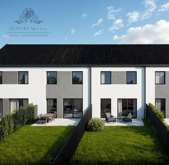 DOM szereg SKRAJNY 103,02m na działce 321m2m2, Iwiny Siechnice