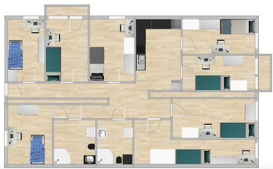 Jasny pokój z Internetem, Pleszowska 8A