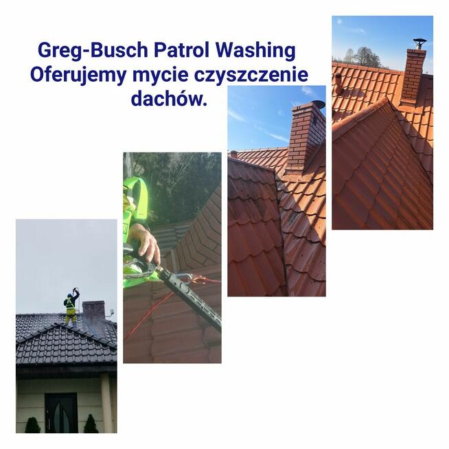 Mycie kostki brukowej elewacji dachów
