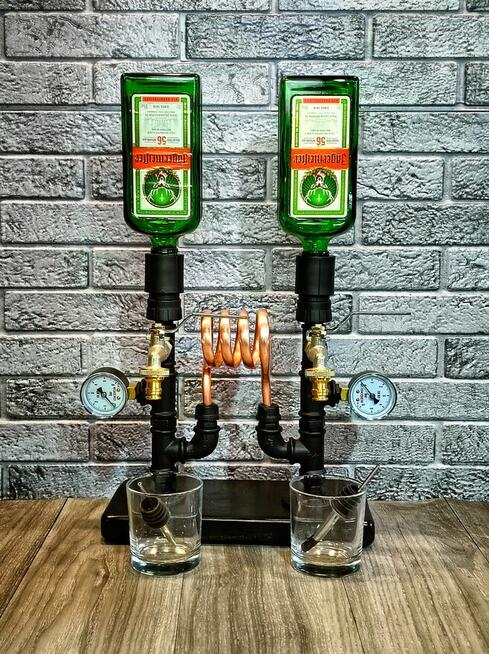 Nalewak, stojak do alkoholu Loft dozownik na prezent