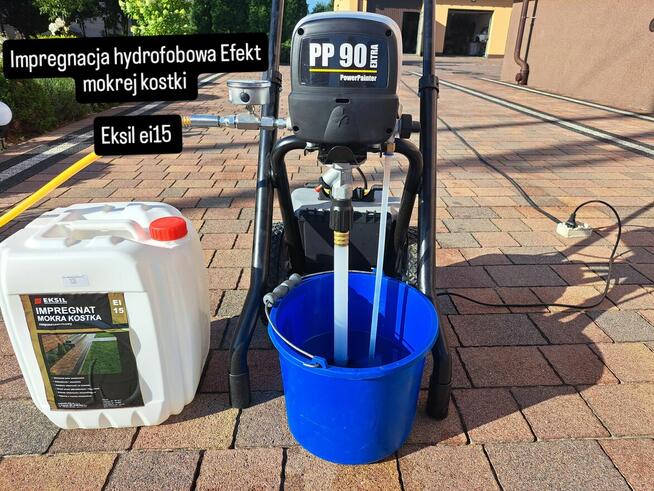 Mycie kostki brukowej elewacji dachów