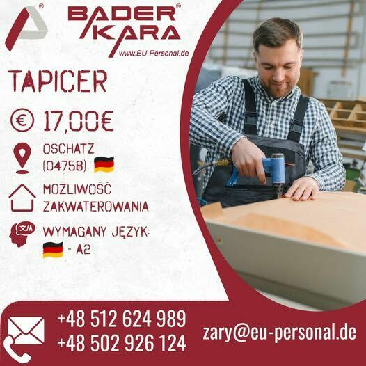 praca dla tapicera w niemczech