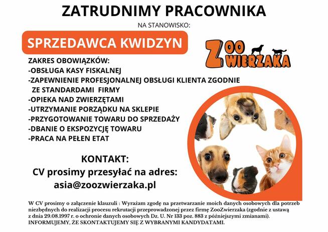 DORADCA KLIENTA ZOO ZWIERZAKA