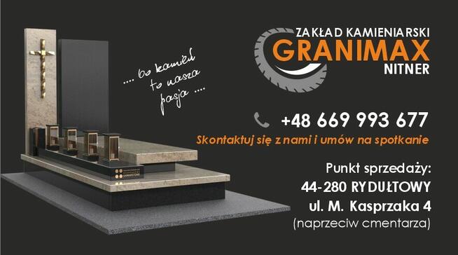 Nagrobki granitowe| Projekt 3D| Profesjonalny montaż