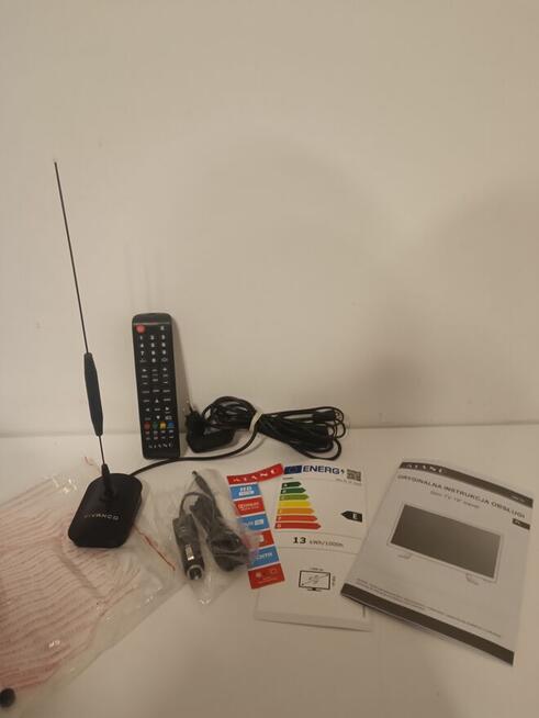 19 Cali Telewizor LED HD DVB-T2 Hevc + Hdmi + Upominek + ANT