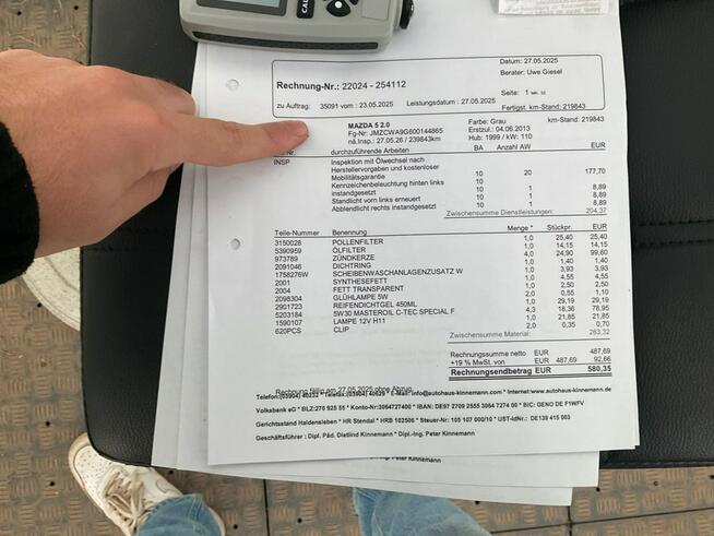 Mazda 5 Mocna benzyna, klimatronik, 7 miejsc, parktronik, drugie koła, isofix