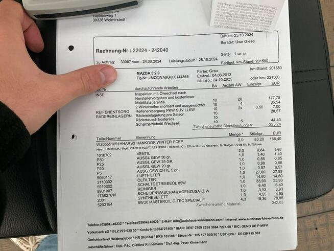 Mazda 5 Mocna benzyna, klimatronik, 7 miejsc, parktronik, drugie koła, isofix