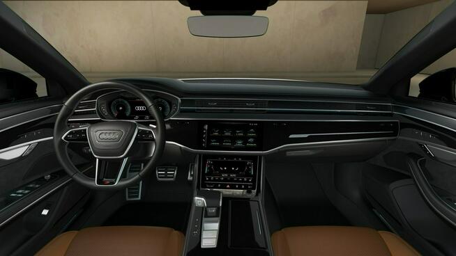 Audi A8 Masaże_Wentylacja_Dociągi_HeadUp_Hak_SkrętnaOś_Webasto_Panorama_B&O_FV