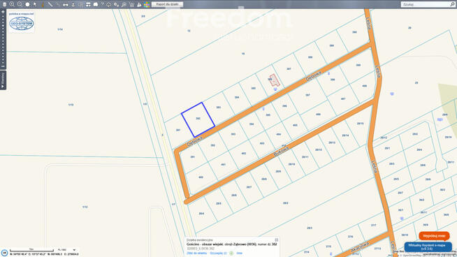 Działka budowlana w Ząbrowie, 11 km od Kołobrzegu