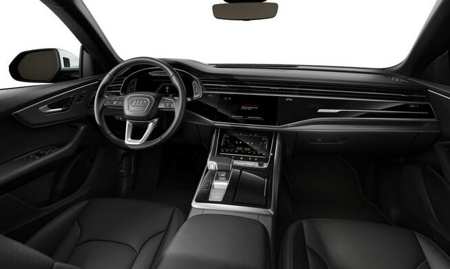 Audi Q8 PakietCzerń_Hak_Panorama_HomeLink_TempomatACC_4-strefy_FV23%