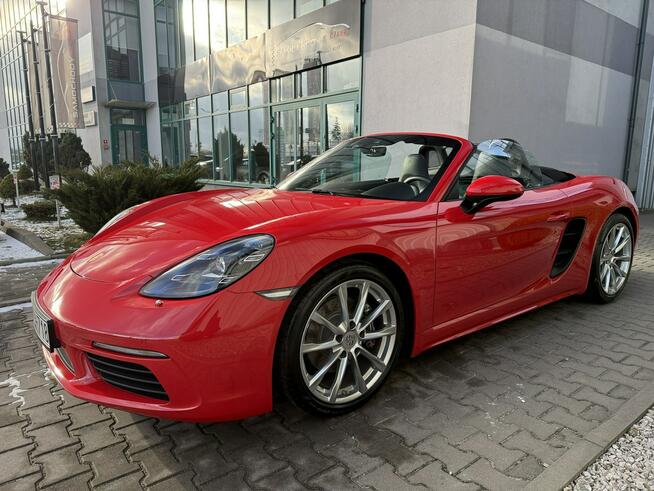 Porsche 718 Boxster 300KM PDK. Guards Red, Wentylacja, BOSE, Pakiet skórzany, PDLS+.