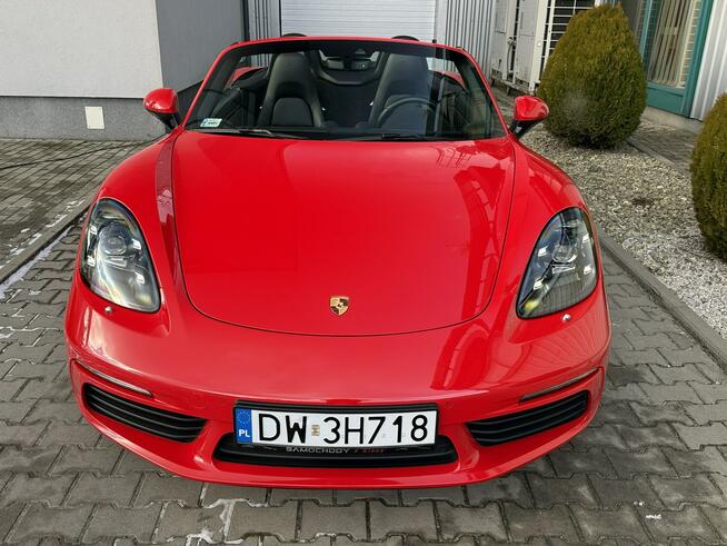Porsche 718 Boxster 300KM PDK. Guards Red, Wentylacja, BOSE, Pakiet skórzany, PDLS+.