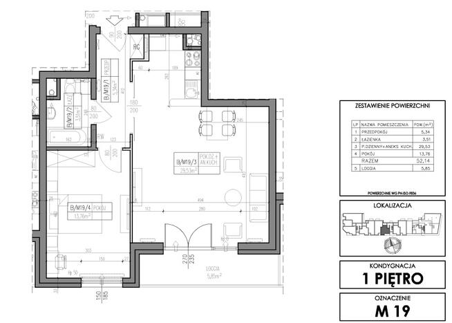 52,14 m2 - APARTAMENT NAD KIELECKIM ZALEWEM