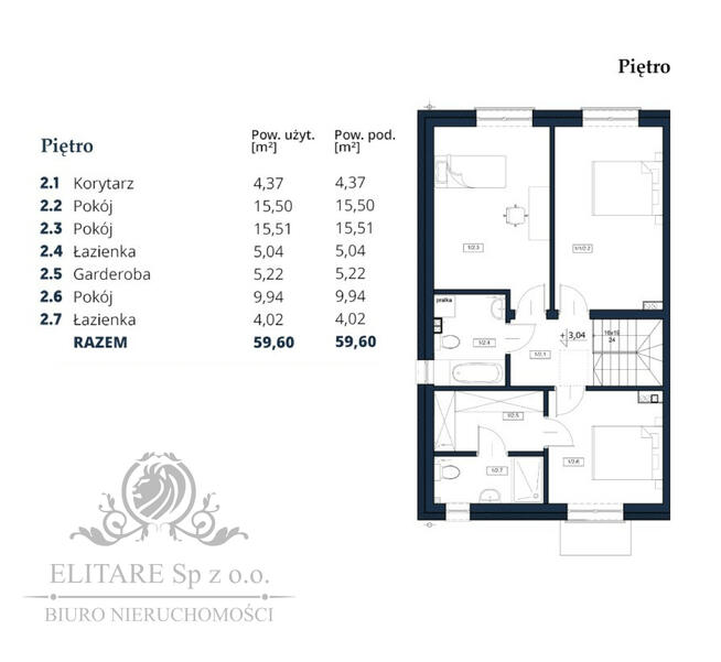 Dom w zab. bliźniaczej 105,27m2 +opcj.poddasze 29,30/z pompą ciepła/Iwiny