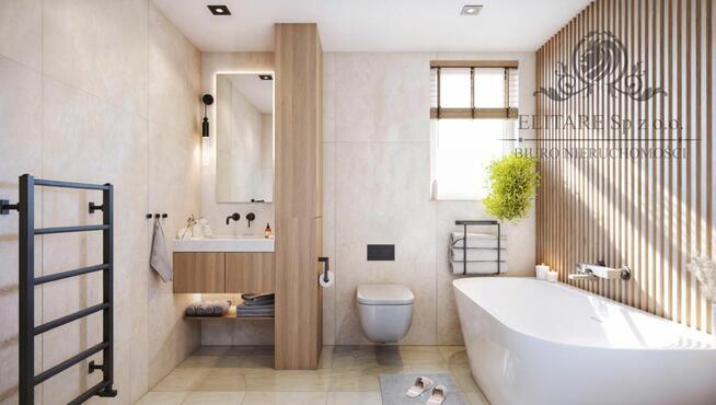 Dom w zab. bliźniaczej 105,27m2 +opcj.poddasze 29,30/z pompą ciepła/Iwiny