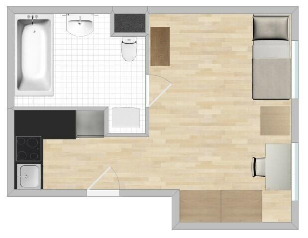 Okrzei 16, Kalinowszczyzna, przytulna kawalerka