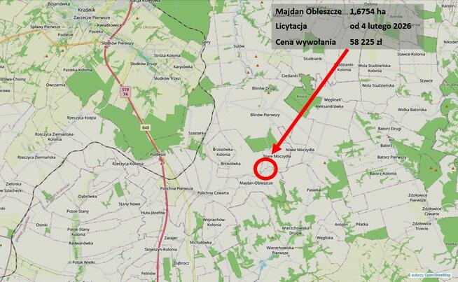 Rolna, dostęp do drogi, licytacja komornicza