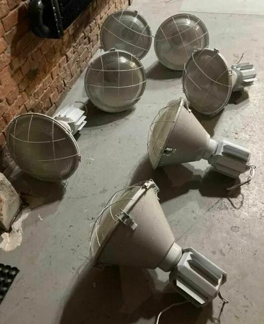 10 x lampa industrial, loft, działające, 230V, gwint stand