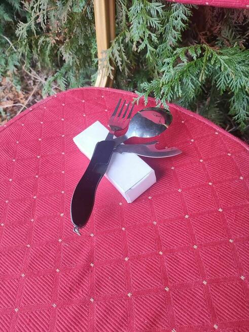 Wielofunkcyjny składany niezbędnik Turystyczny sztućce