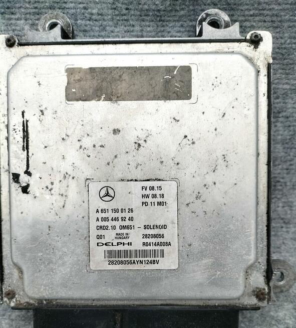 Mercedes W212 W204 CDI sterowniki silnika A6511500126 zestaw