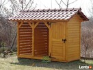 Domek z zamykaną drewutnią + wiata - 8