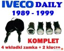 KOMPLET 4 wkładka ZAMKA DRZWI WKŁADKI kluczyki IVECO DAILY - 1