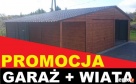 GARAŻ DREWNOPODOBNY 6x5 kolor ORZECH plus WIATA!! - 4