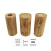 Świecznik drewniany, rustykalny - 20 cm - 4