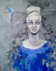 Akryl na płótnie "PTAK" obraz 100x80cm artystki A.Laube - 1