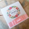 Zaproszenia na Komunię komunijne ręcznie robione Floral - 1