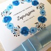 Zaproszenia na Komunię komunijne ręcznie robione Floral - 6