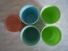 4 Kubki Składane Plastikowe Kolorowe Niezbędnik PRL - 3