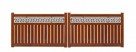 Drewniane panele ogrodzeniowe Seria ABSTRAKT - 5