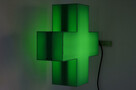 Dwustronny KRZYŻ APTECZNY 3D podświetlany LED 60 cm - 3