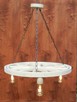 Lampa do altany koło drewniane - 2