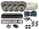 Zestaw monitoring 4 kamery HD + Zasilanie+Przewod+Akcesoria - 1