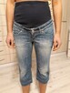 H&M mama dżinsowe spodnie ciążowe rybaczki _36 - 1